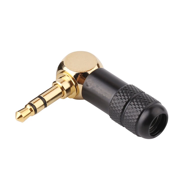 Right Angle 3.5mm Stereo Plug Connector Adapter Headphone Plug (X245)