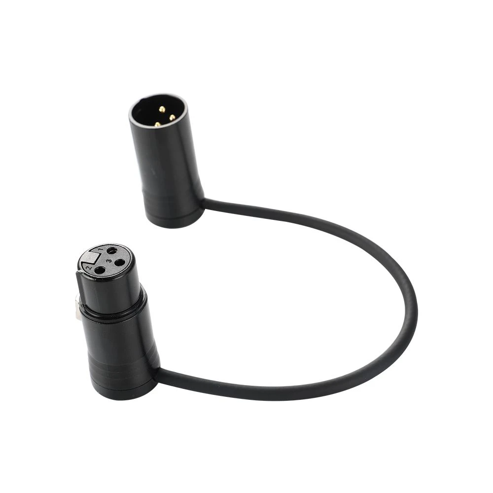 Right Angle XLR Male to Female Plug Connector Audio Microphone Cables