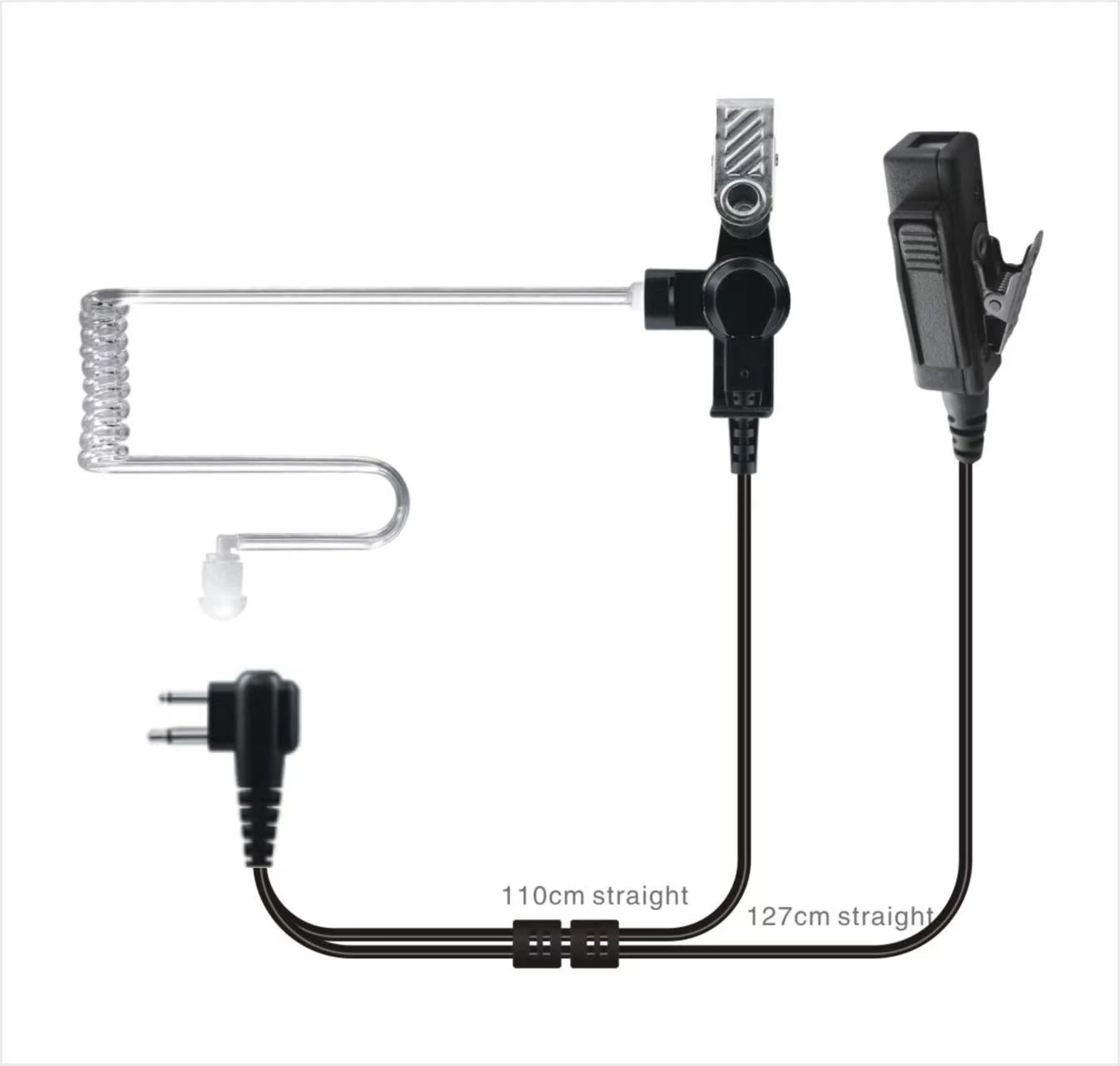 Rln5318 Acoustic Tube Earpiece Surveillance Kit for Motorola Cp200 Two Way Radios