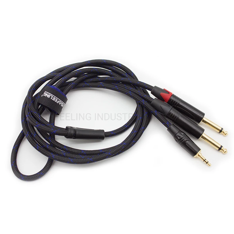 RoHS Approved Audio Interconnect Cable with 3.5mm Stereo Plug to 2X6.35mm Ts Plug (FYC04)
