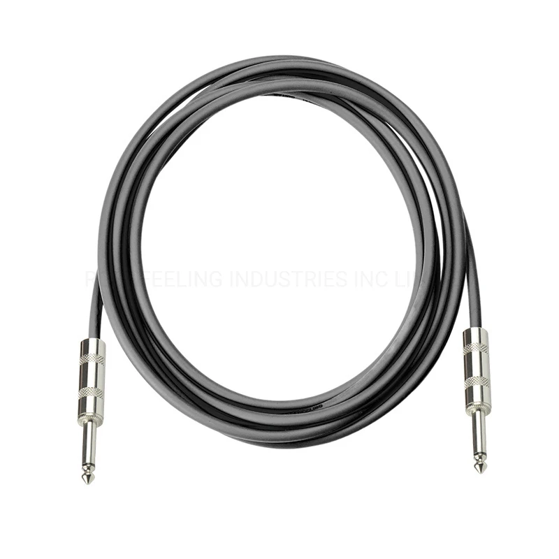 RoHS Approved Copper Wire OFC Speaker Cable 6.35mm Mono Male to Male (FSC10)