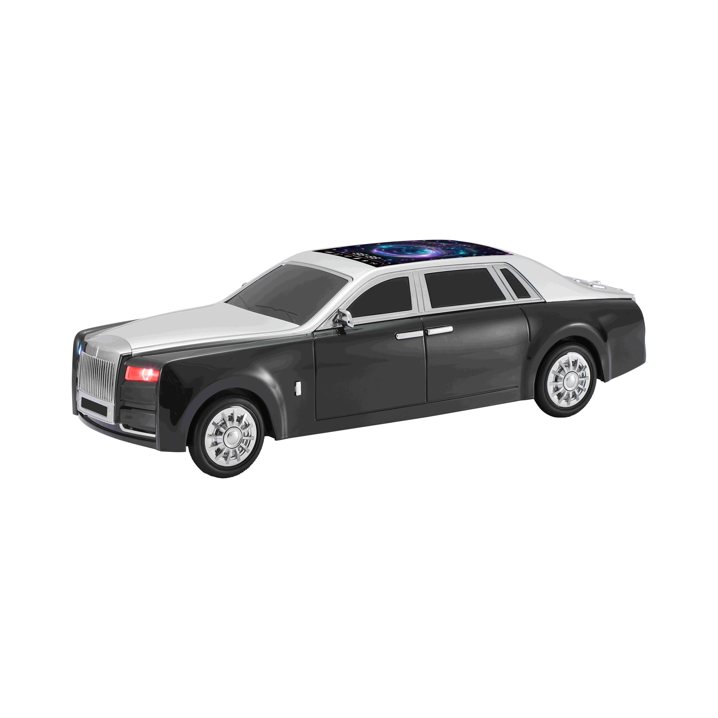 Rolls-Royce Bluetooth Car Replica Speaker HD Sound, Tws Stereo Pairing, FM Radio, LED Party Light, USB/TF Playback, Hands-Free Mic