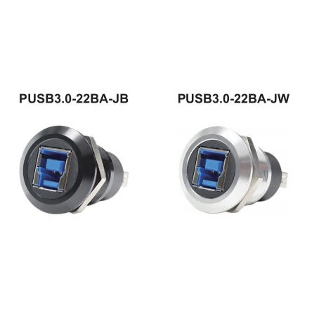 Round Audio Female Type USB3.0 B to a Connector Adapter Mounting Socket
