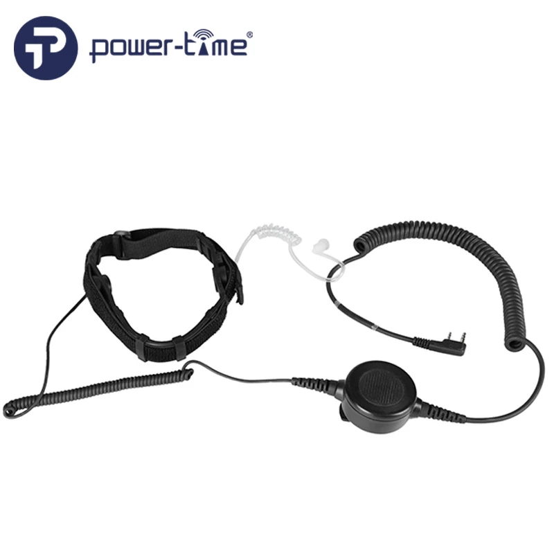 Rugged Tactical Ajustable Acoustic Tube Throat Microphones for Swat