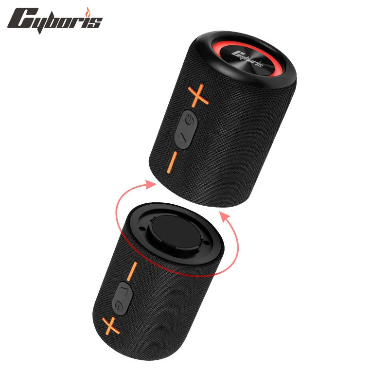 S10, 2 in 1 Dual Split Bluetooth Speaker 3D Stereo Bass Portable Speaker Ipx6 Waterproof Suitable Tws Boom Box Colorful Lights