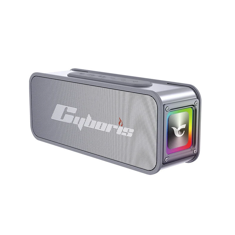 S15 Brand New 60W Stainless Steel Portable Wireless Speaker Stereo Sound Deep Bass RGB Lighting Ipx6 Waterproof Outdoor Indoor