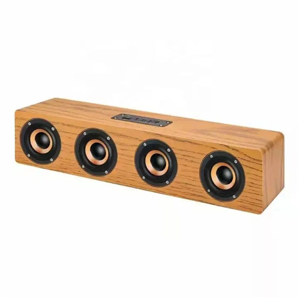 S6 Heavy Bass Wooden Subwoofer Home Theater Wireless Bluetooth Speaker