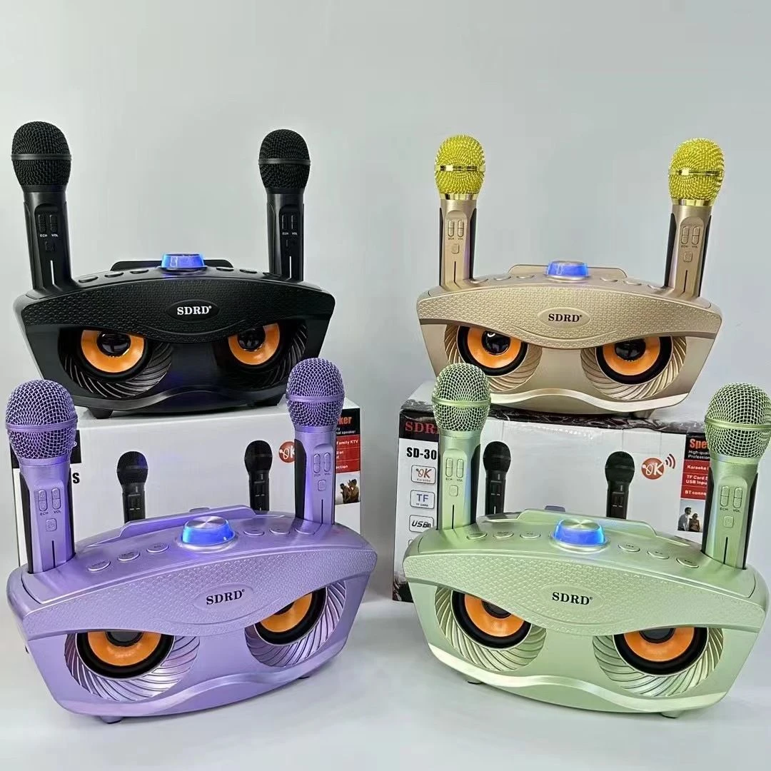 SD-306s Wireless Bluetooth Speaker Microphone Karaoke Device for Home Use