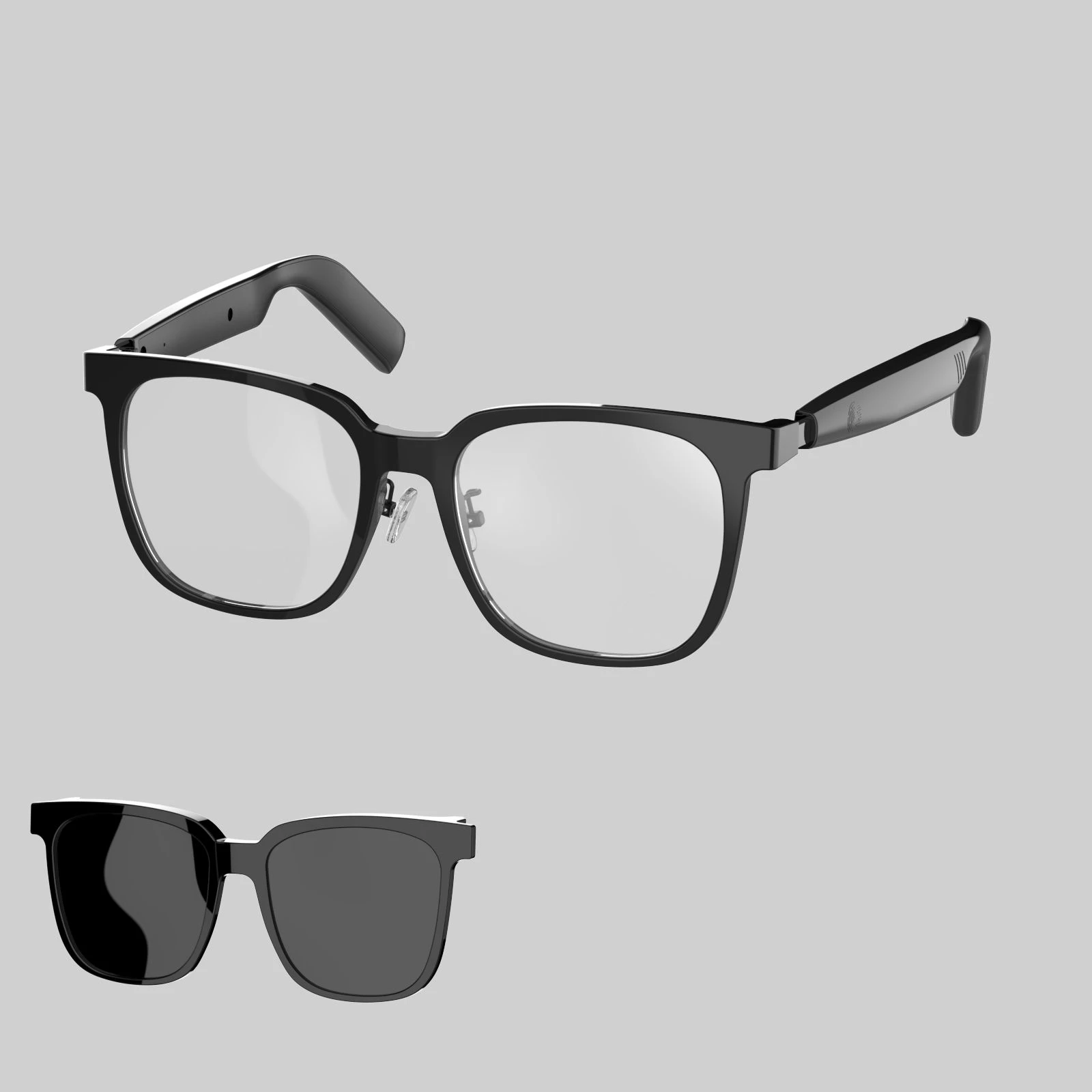 SG18PRO Touch Voice Assistant Anti-Blue Eyeglasses Earphone Answer Call Bluetooth Smart Glasses