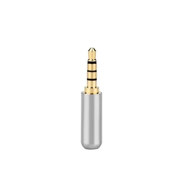 SHSE Gold-plated Pure Copper 3.5mm Audio TRRS Jack Gray Cables Connector 4.2mm