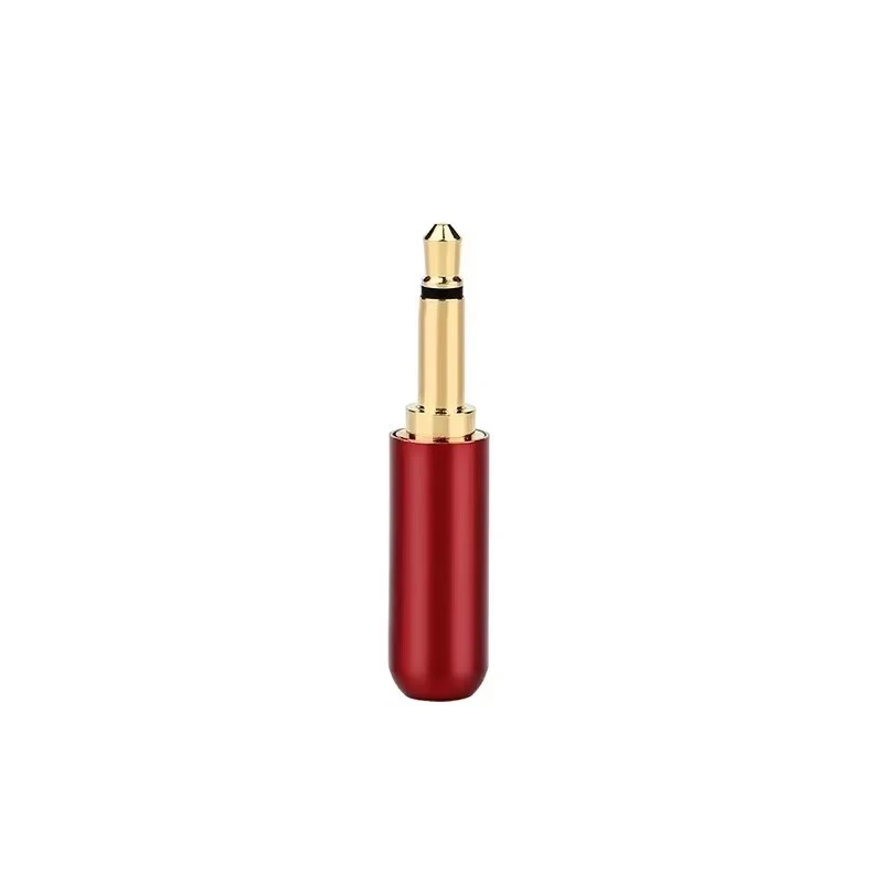 SHSE Gold-plated Pure Copper 3.5mm Audio TS Jack Red Cables Connector 4.2mm