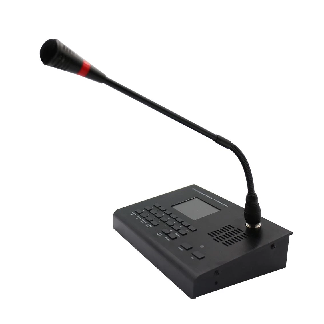 SIP/IP Network Paging Microphone with LCD Screen for Public Speaker Alarm System