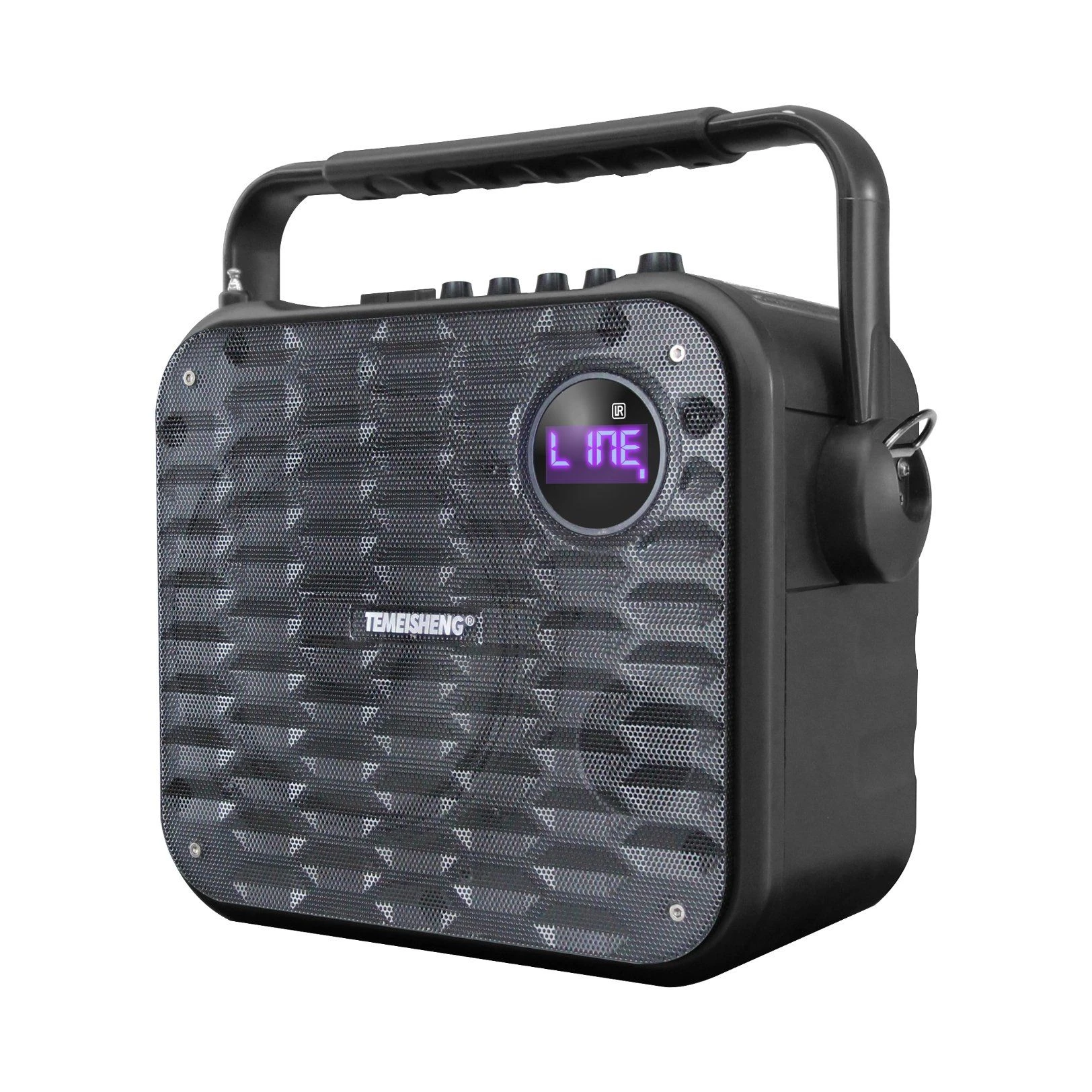 SL06-08 60W Temeisheng 6 Inch Woofer 80mm Voicecoil Tweeter Wireless Surround Sound Portable Speakers with USB/TF Remote Control Microphone Headset