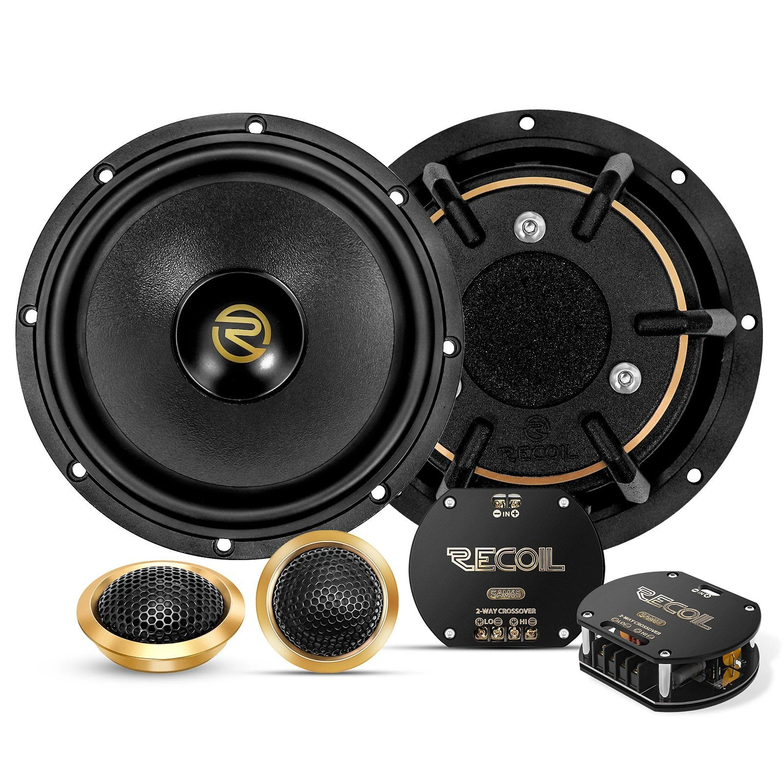 Sam65 Premium Level One Series 6.5-Inch Car Audio Component Speaker System