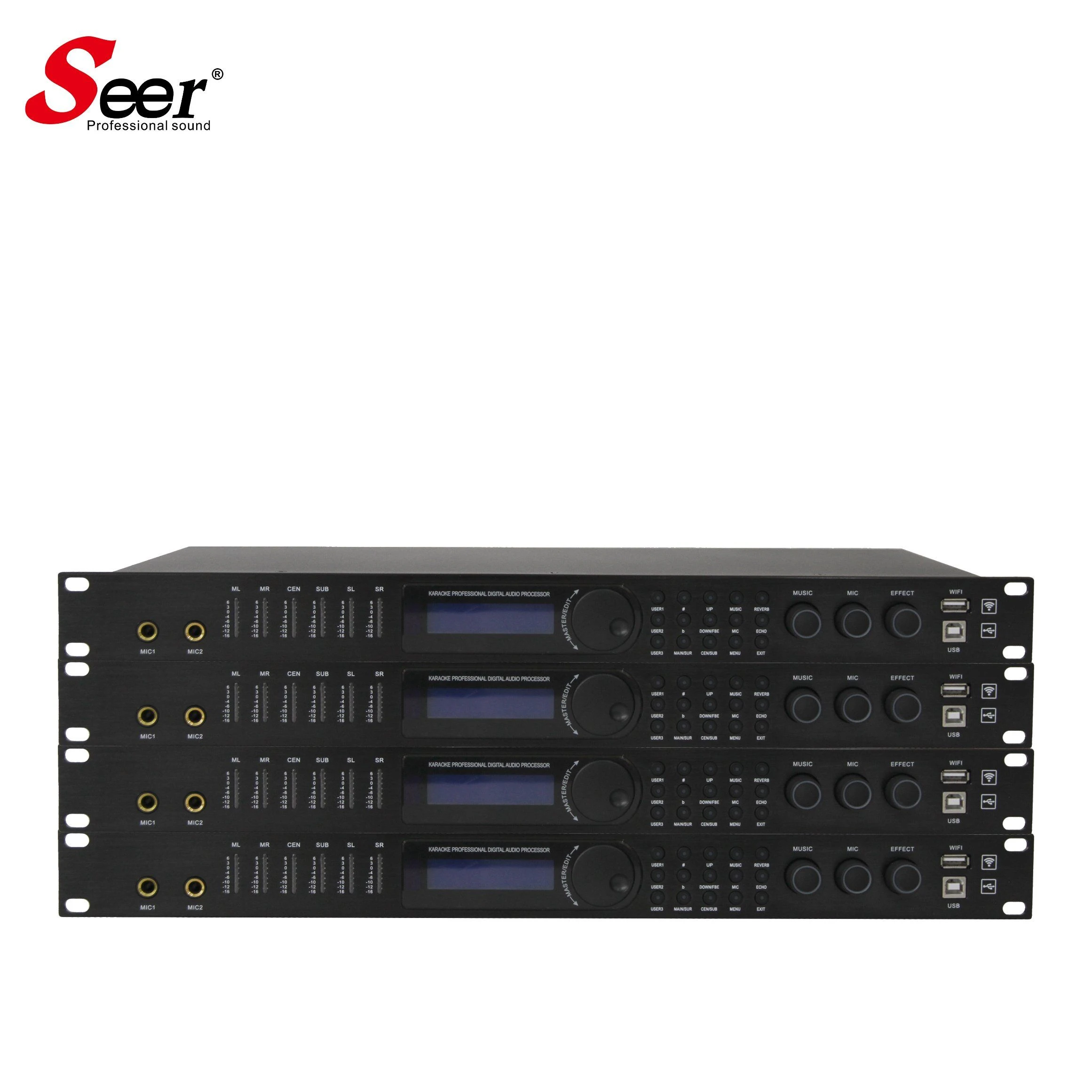 Seer Audio Digital Audio Processor KTV Pre-Effector for Home Party Wedding Karaoke