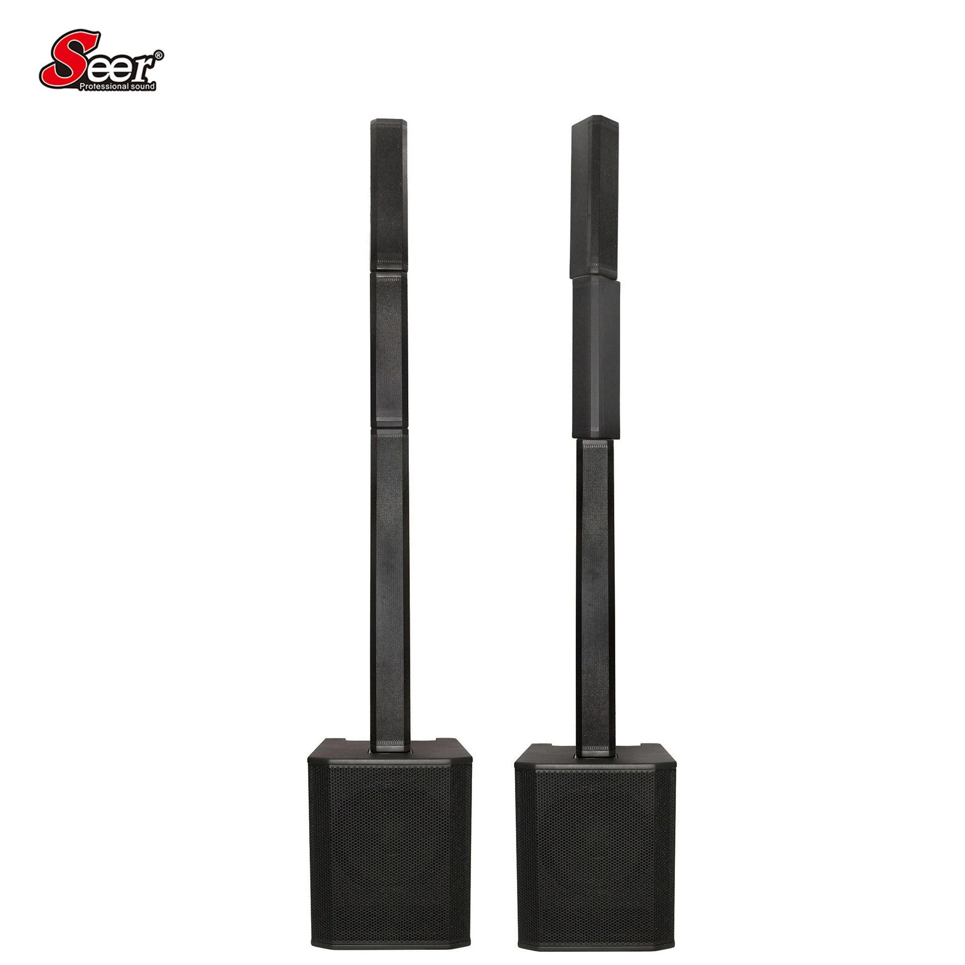 Seer Audio Line Array Professional Audio Powered Column Speakers Active Subwoofer Power DSP Amplifier