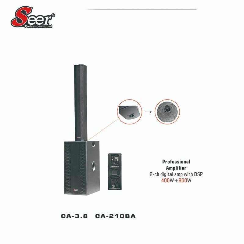 Seer Ca-4.8 4 Inch Mini Column Active Line Array Small System Professional Audio