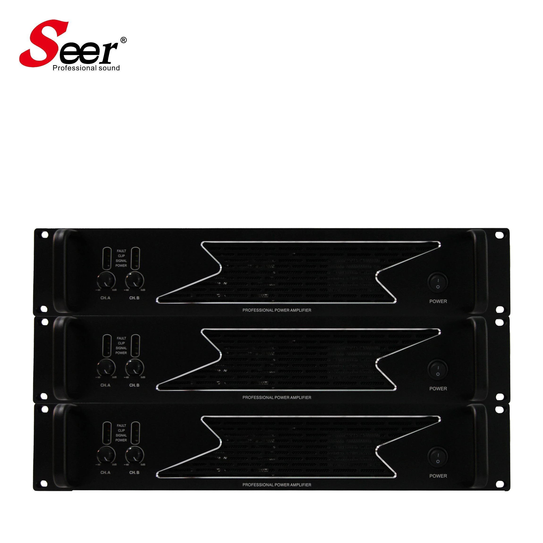 Seeraudio Hot Selling Professional 4 Channels Analog Amplifier Audio RMS High Quality Amplifier
