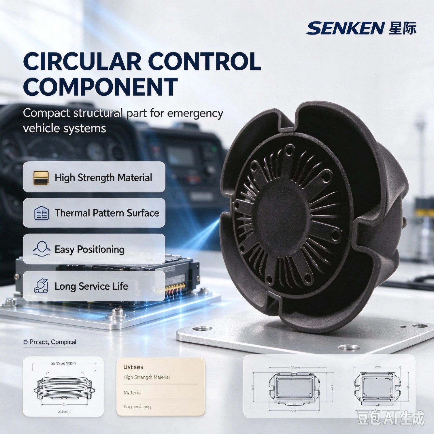 Senken Cop Amplifier Professional Speaker Loudspeaker