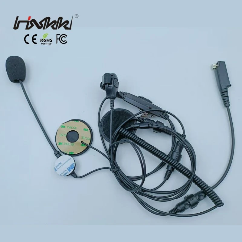 Sepura STP8000 STP9000 Radio Headphone Motorcycle Open Face Helmet Headset with Vox Finger Ptt for Walkie Talkie