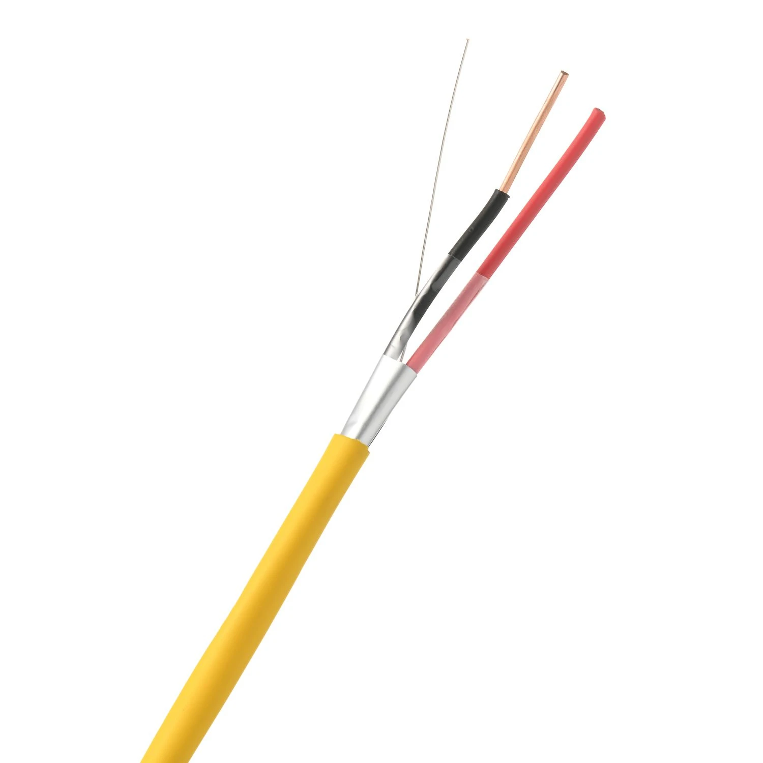 Shielded Audio Cable PET Aluminum Foil Shield Stable Signal Transmission Tinned Copper Drain Wire for Audio Control Security Alarm Systems 4 Core 14AWG 500M