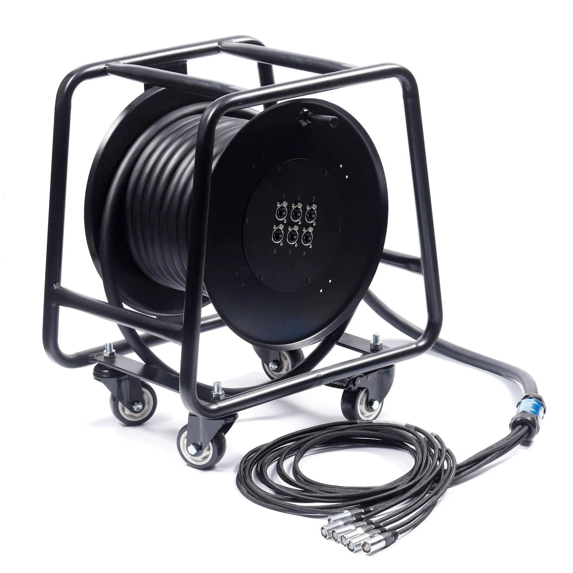 Shielded Cat6 Ethercon Snake Cable with Cable Reel Drum for LED Display Screen