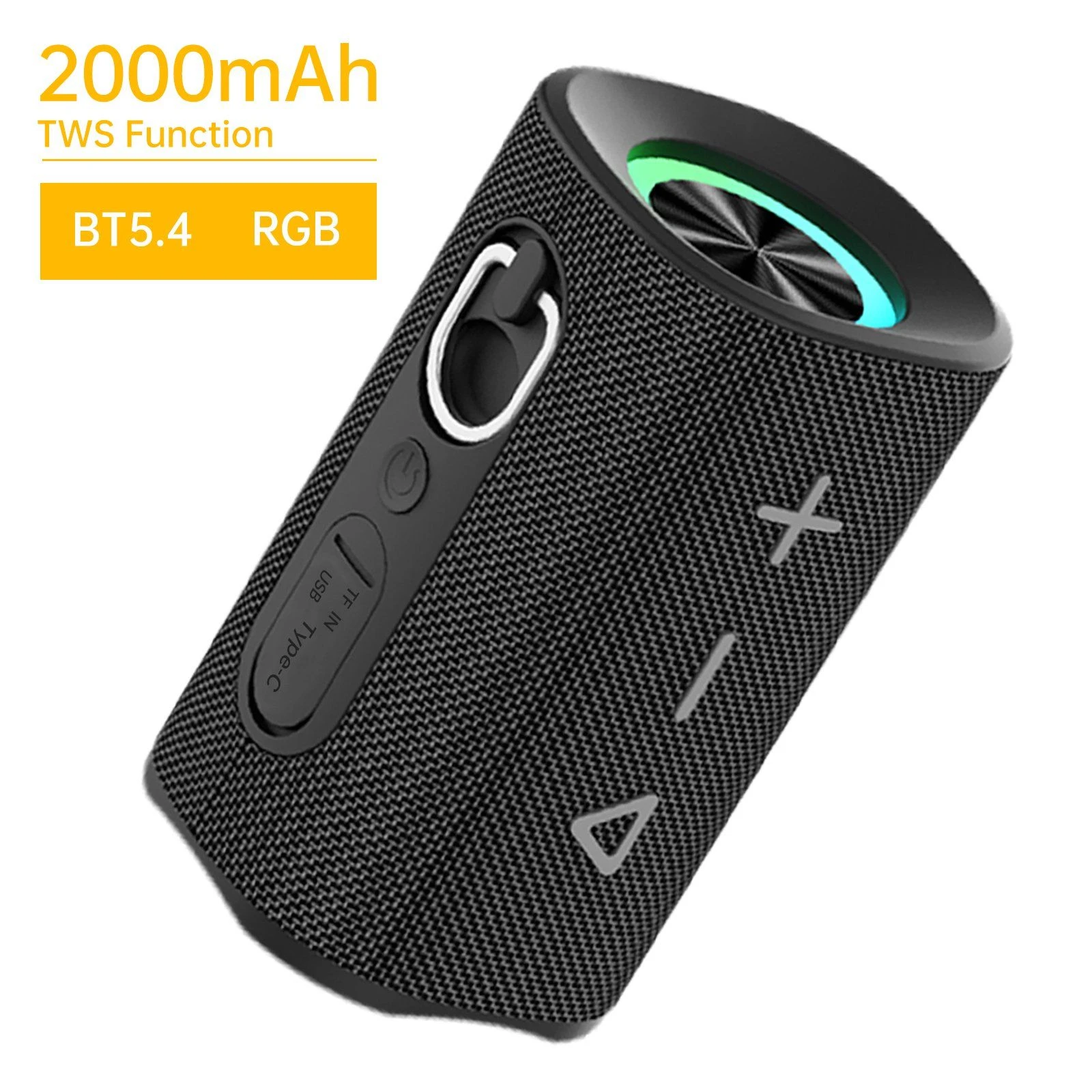 Shocking Bass Bluetooth Speaker, HiFi Sound Wireless Speaker, 5.4 Bt Connection, Waterproof Dustproof Speaker for Outdoor Sports
