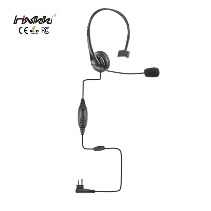 Sigle Ear Comfortable Earmuff Headset with Boom Mic Ptt for Motoro-La 2-Pingp88 PRO1150 Dp1400 Two Way Radios