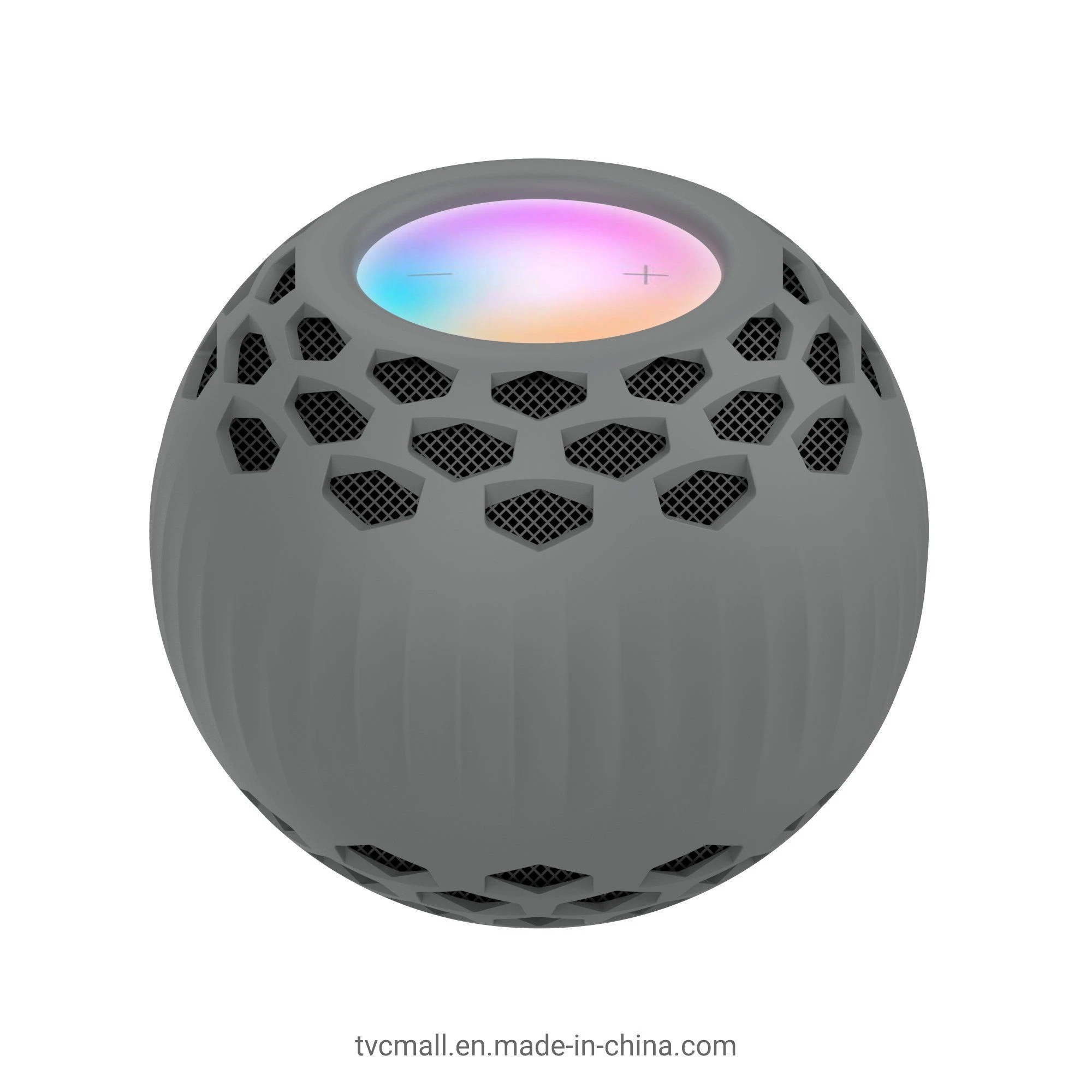 Silicone Anti-Drop Bluetooth Speaker Protective Case Cover for Apple Homepod Mini – Gray