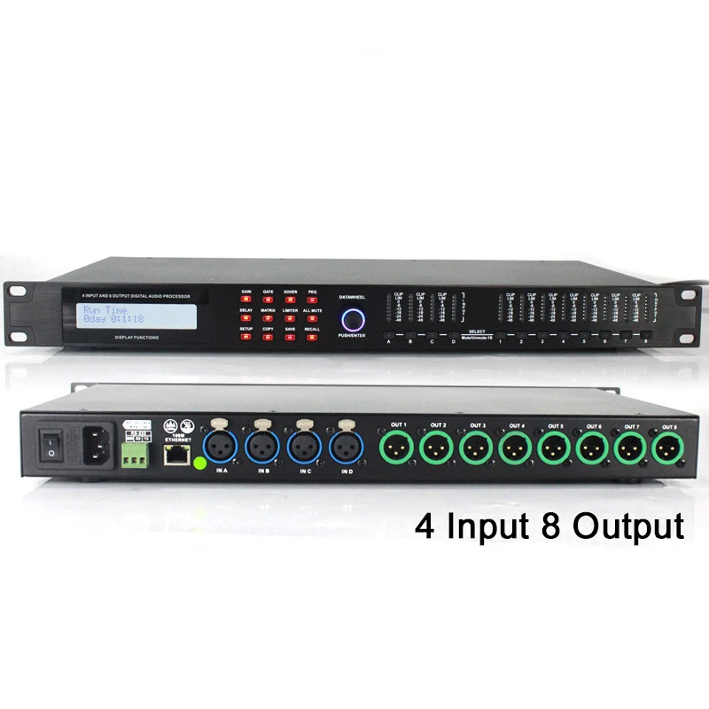 Sinbosen Professional Sound 4 Input 8 Output Ad48 Karaoke Digital Signal Processor