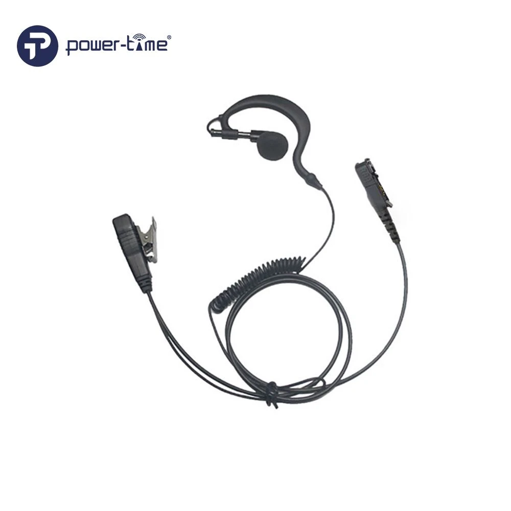 Single Ear G Shape Hook Earphone for Walkie-Talkie