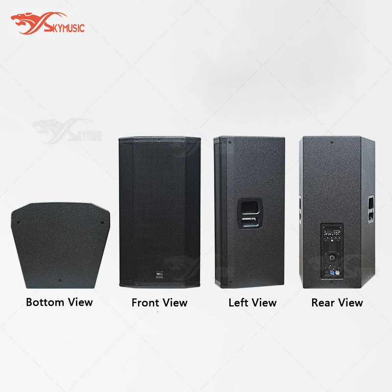 Skymusic 15″ Active Speaker with Tough Polyurea Coating for Tours