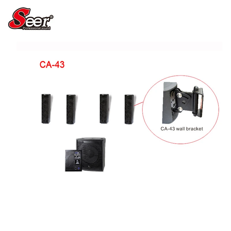 Small Loudspeaker Mini Column Speakers System Active Line Array for Club