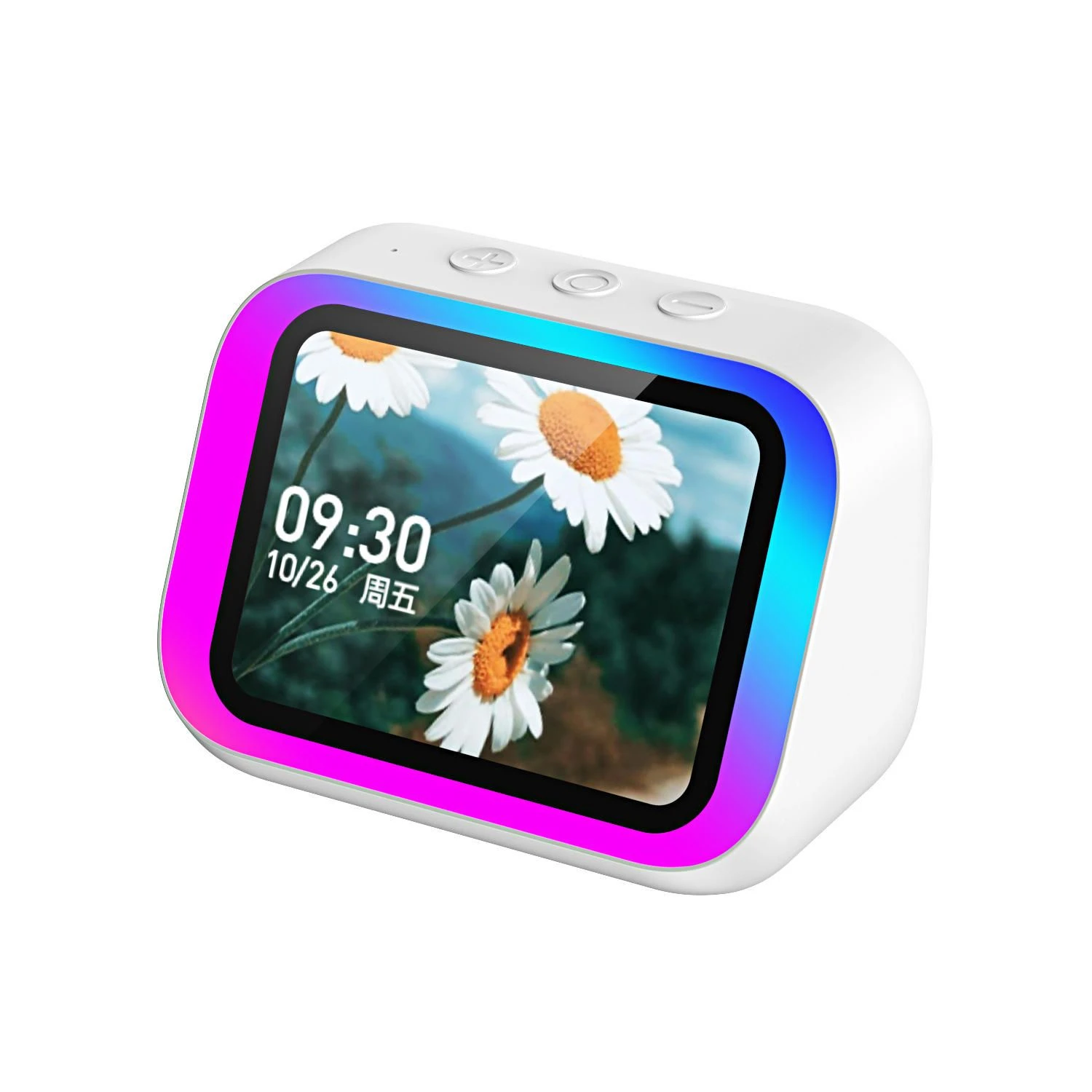 Smart Ai Speaker with Voice Control, LED Display & High-Quality Sound, Alarm Clock Function Speaker