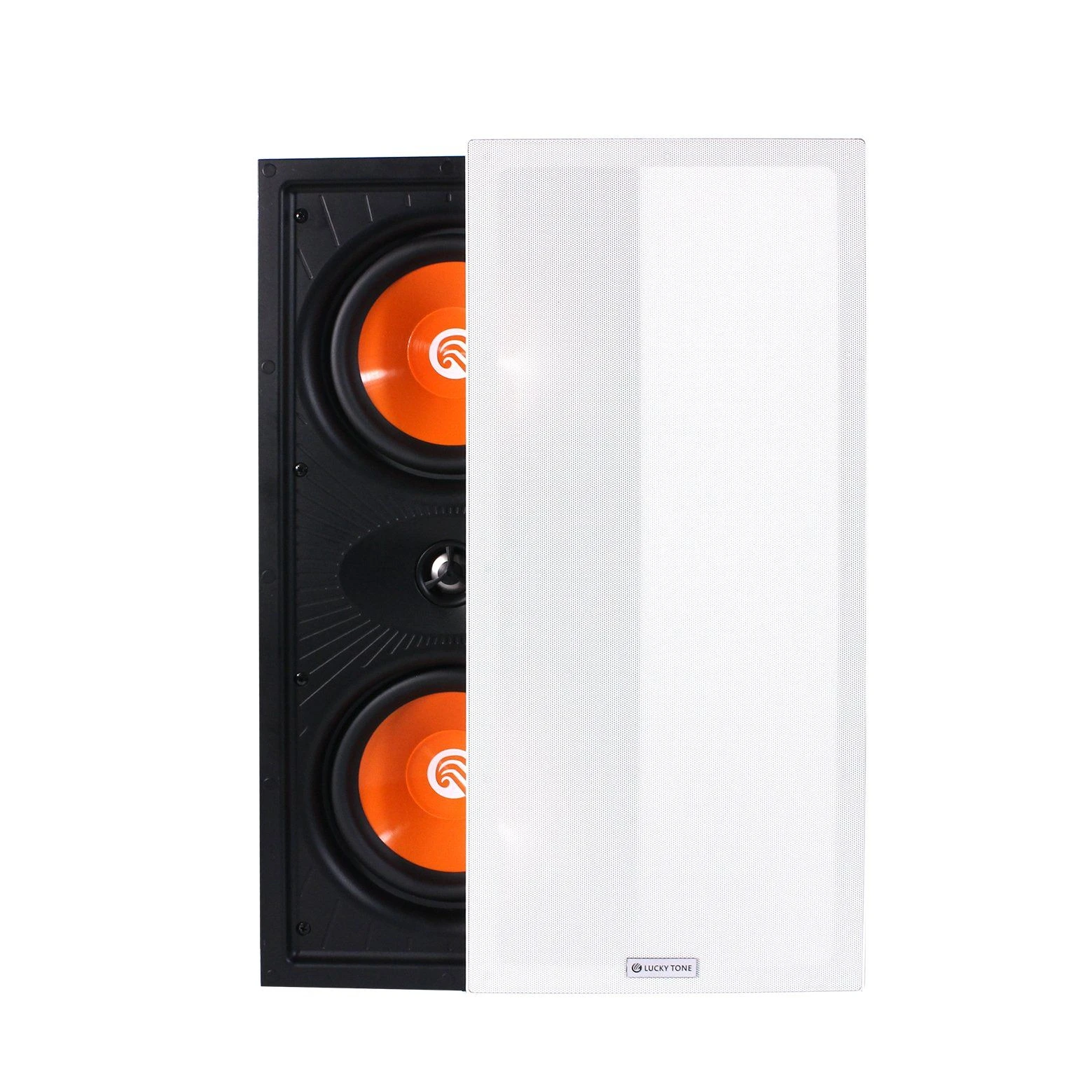 Smart Home 6 Inch Architectural 100W Rimless in-Wall Speakers 2PCS with 1 Inch Tweeter