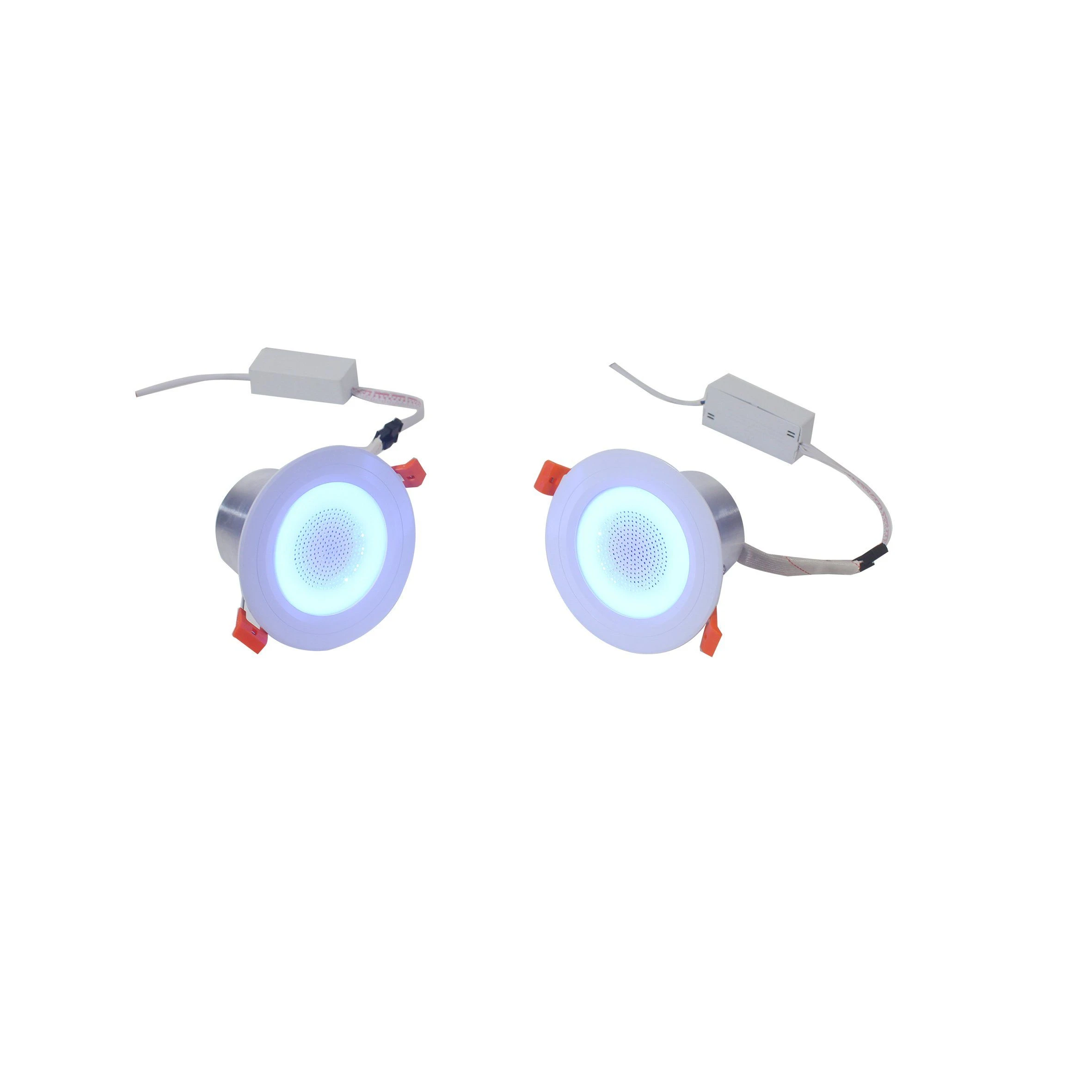 Smart Home Audio System 2.4G 2X5w Bluetooth 5.3 Ceiling Speaker Pair with Colorful Light 2 Active Ceiling Speakers