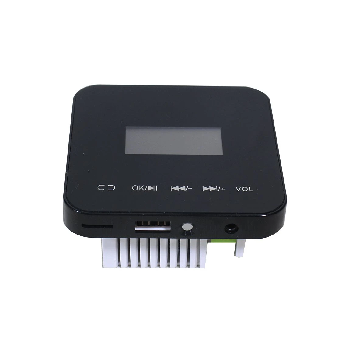 Smart Home Audio Theater 20W Mini PA AMP Background Music Player AMP Panel Wall Amplifier with Bluetooth, USB/TF, Display Screen, and Aux