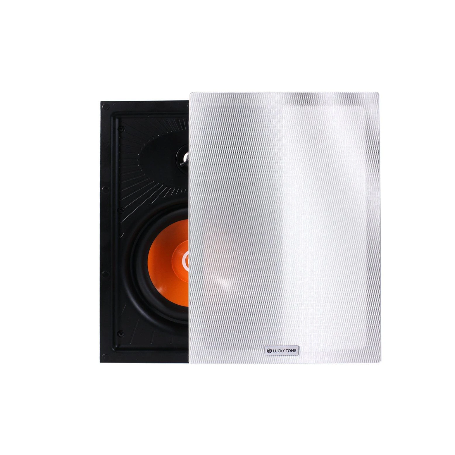 Smart Home Hotel 6 Inch Architectural 80W Rimless in-Wall Speakers with 1 Inch Tweeter
