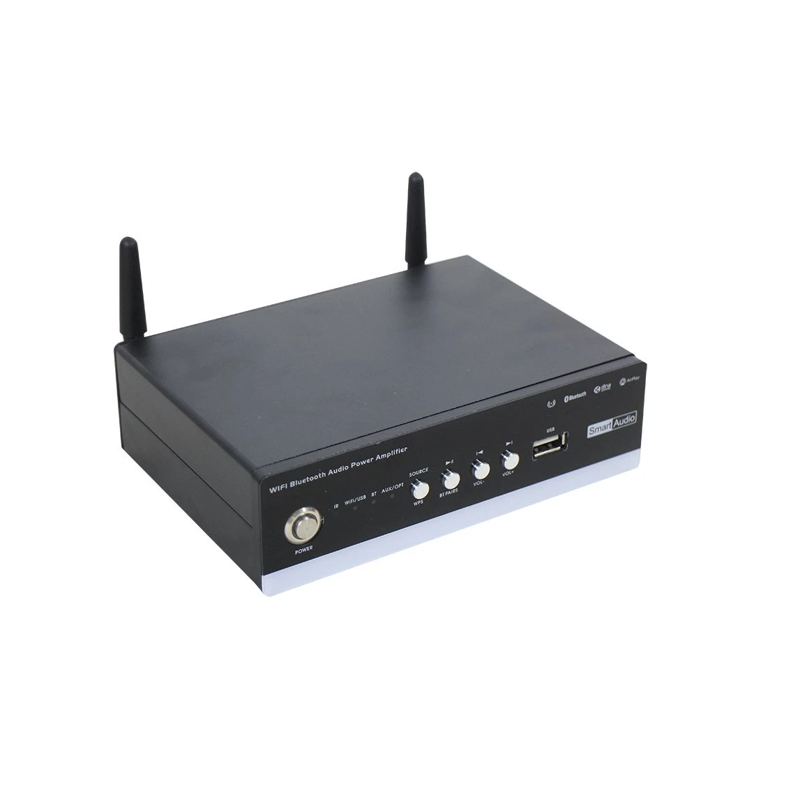 Smart Multi-Room 2-Channel WiFi Audio Amplifier with WiFi and Bluetooth