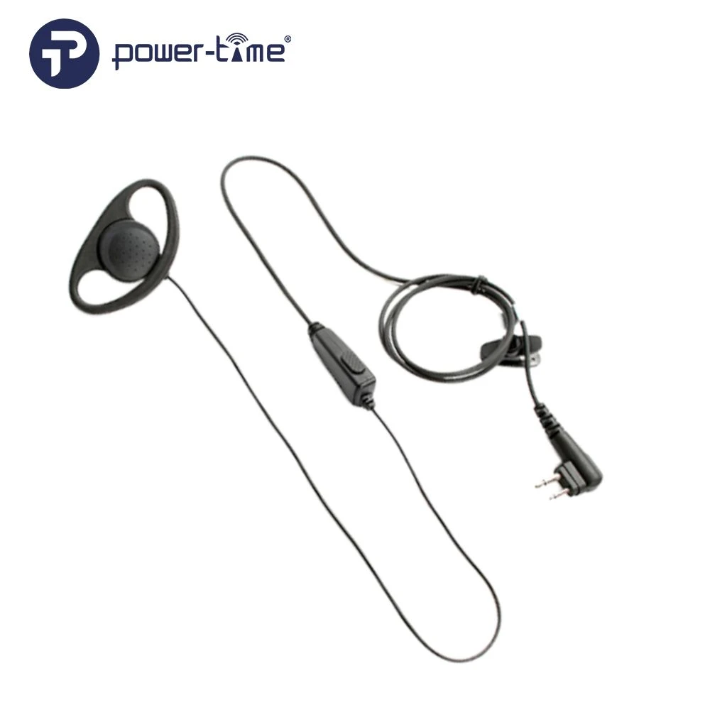 Soft TPU G Shape Ear Hook Earphone with in-Line Ptt