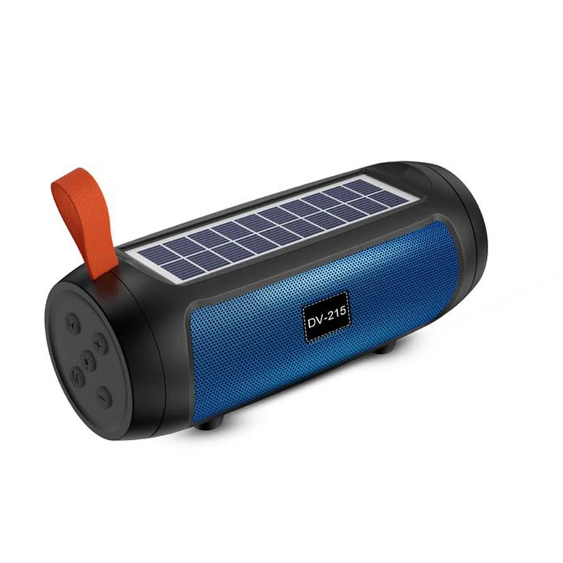 Solar Mini Portable Bluetooth Speaker with FM Radio LED Torch