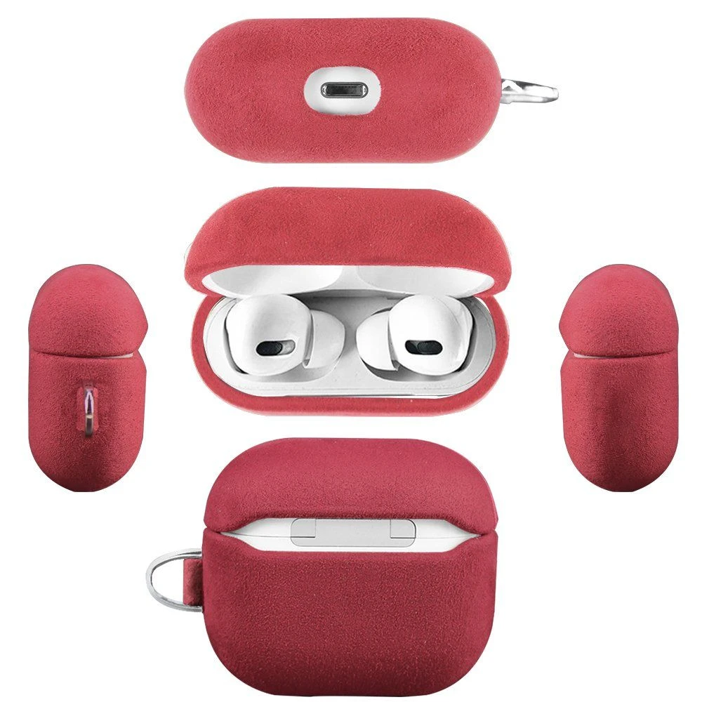 Solid Color Suede Earphone Case for Airpods 1/2 Cover Bluetooth Earphone Protector PRO New 3rd