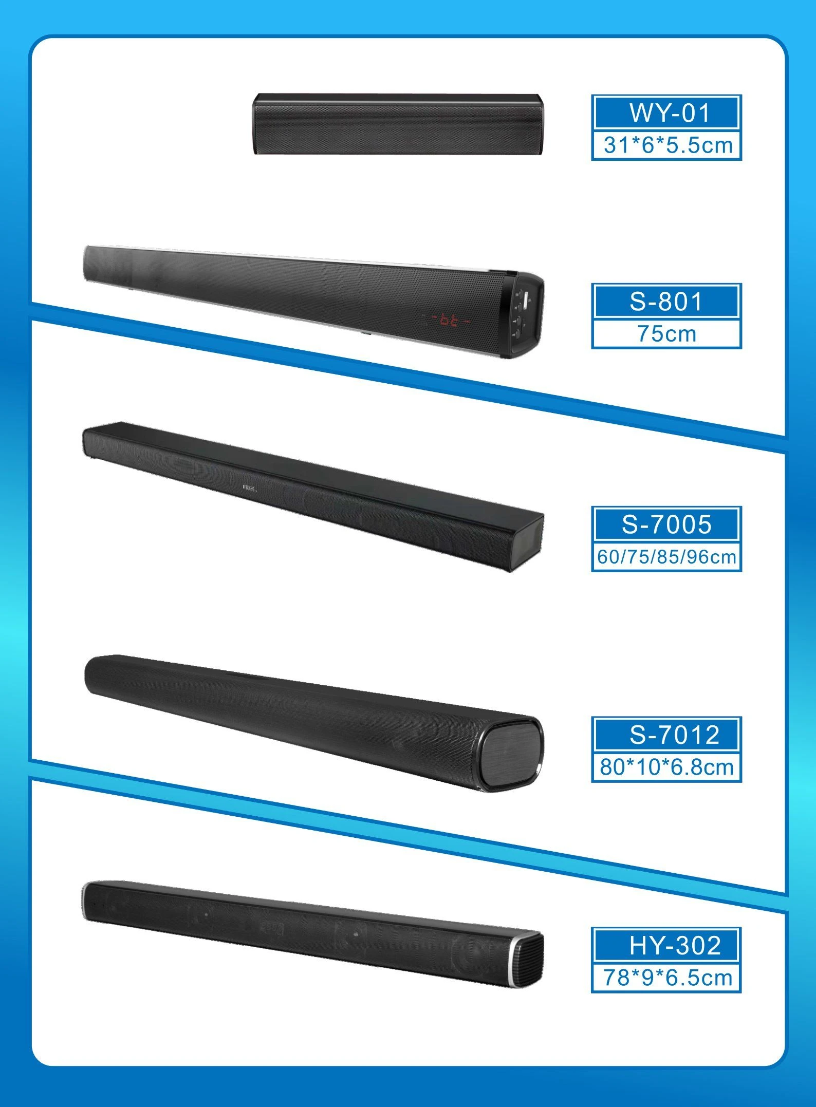 Soundbar Speaker Home Theater Cheap Price with USB Bluetooth