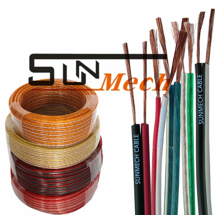 Speaker Cable Audio Wire Flexible Cable Transarent PVC Speaker Wire