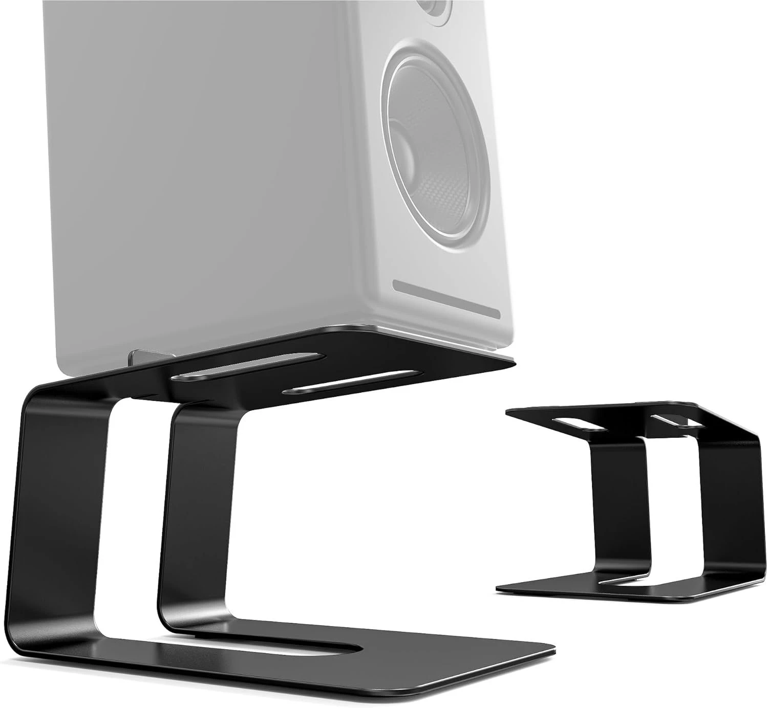 Speaker Stands Pair with Non-Slip for Gaming Table and PC Table