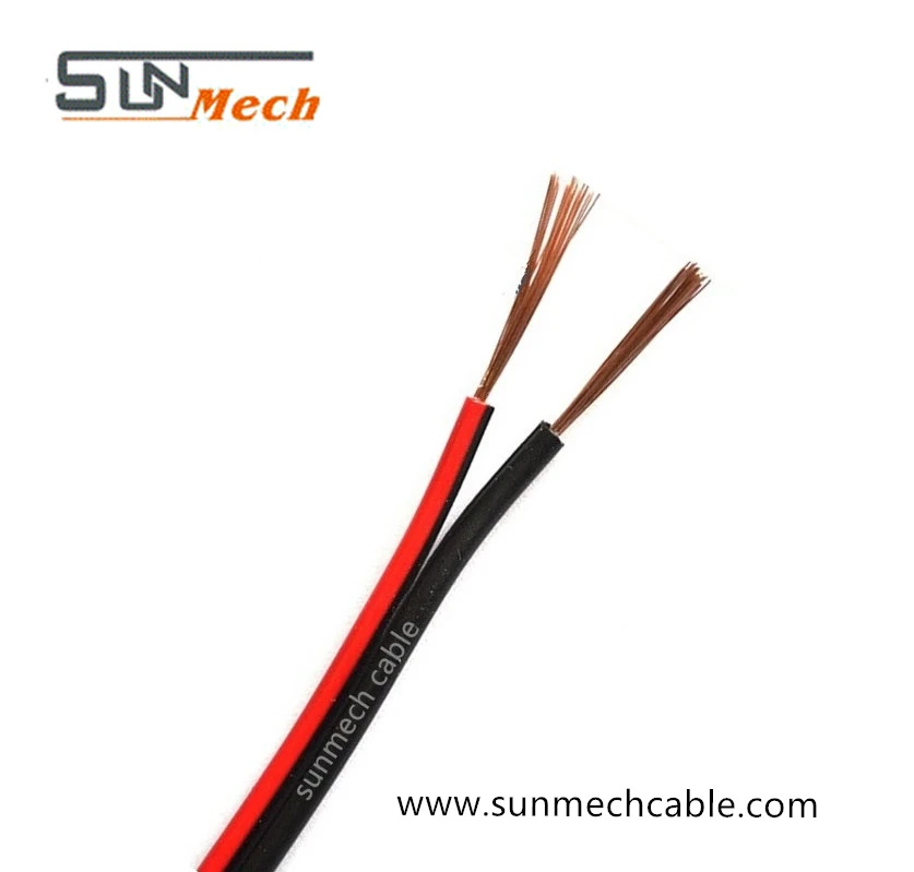 Speaker Wire 14AWG 16AWG 18AWG Transparent Red&Black Cable Audio Flexible
