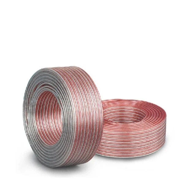 Speaker Wire Red&Black/Transparent/White PVC OFC Audio Cable Flexible 18AWG 20AWG 22AWG