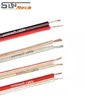 Speaker Wire Transparent Red&Black Cable Audio Cable OFC Speaker Cable