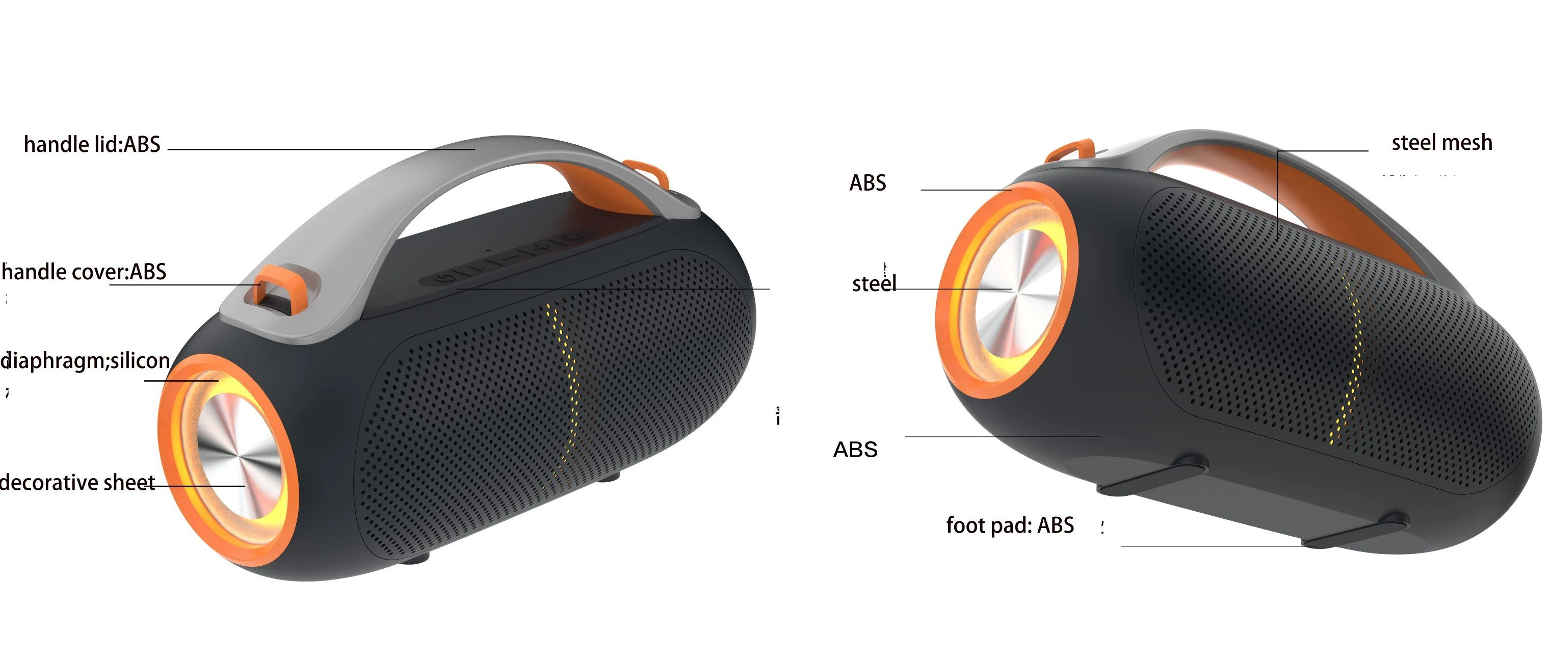 Speaker Yk03 24W 3.7V 4500mAh Battery Life