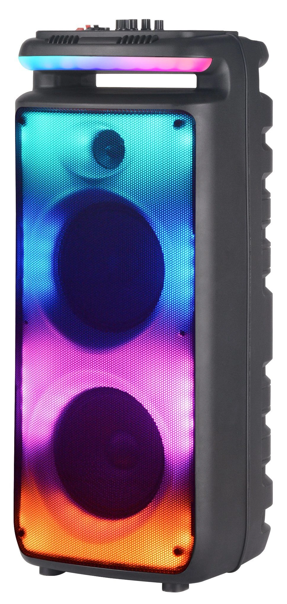 Speaker with LED Flame Light